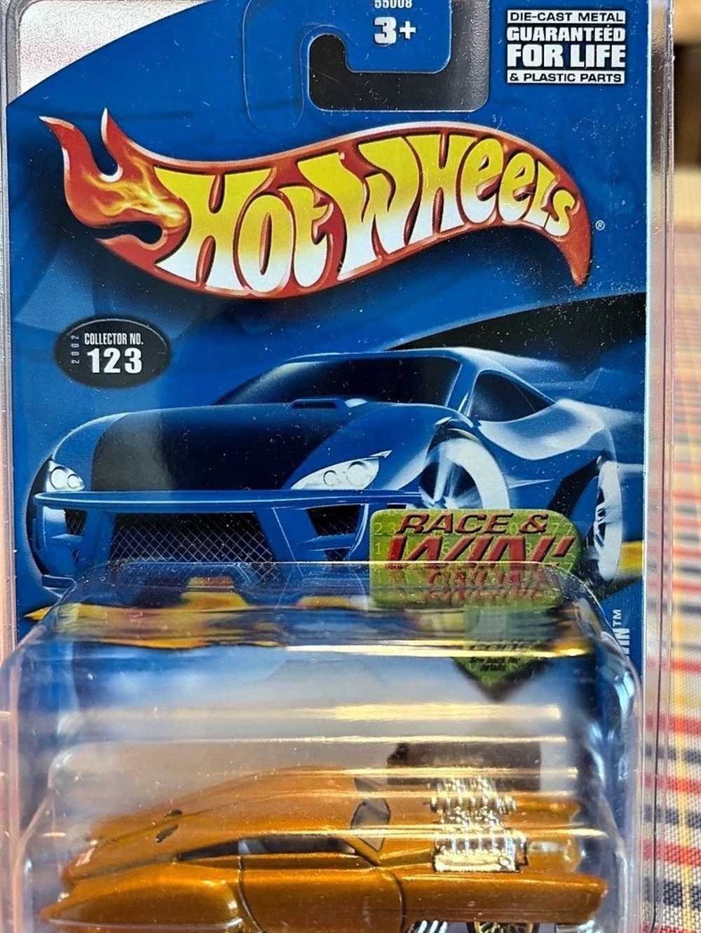 Hot Wheels Race & Rally Die-Cast Car Orange & Yellow NWT